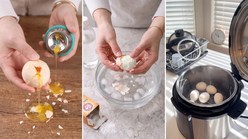 The usual problems with boiling eggs on the stove