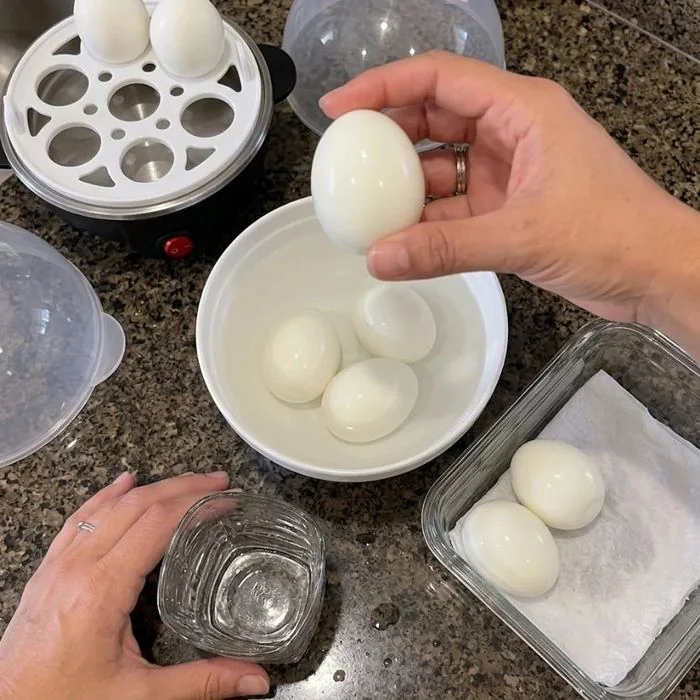 Eggs cooked in the Joyhnny Egg Cooker