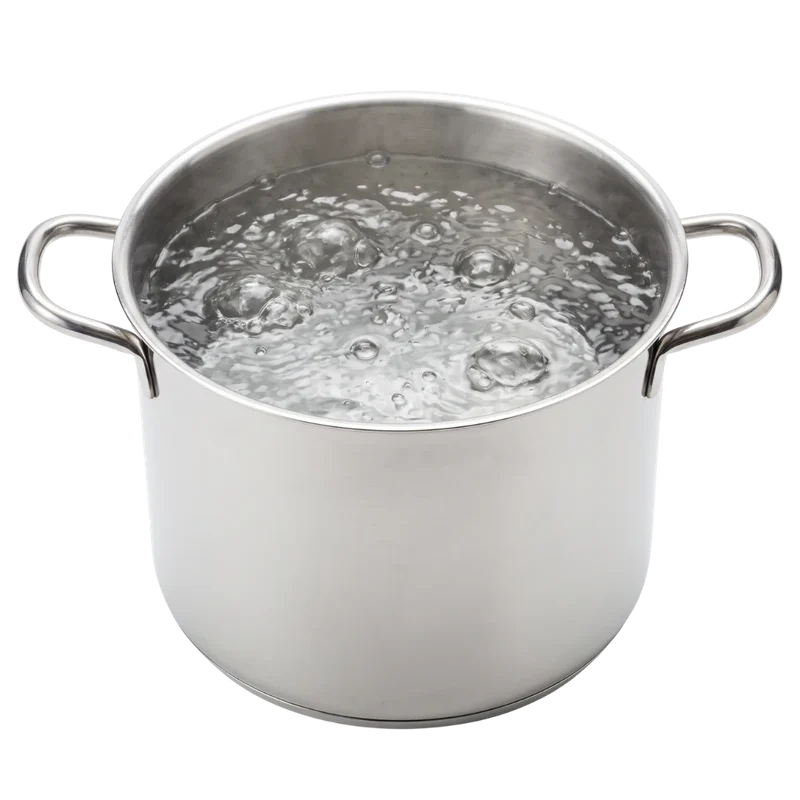 Stovetop pot boiling