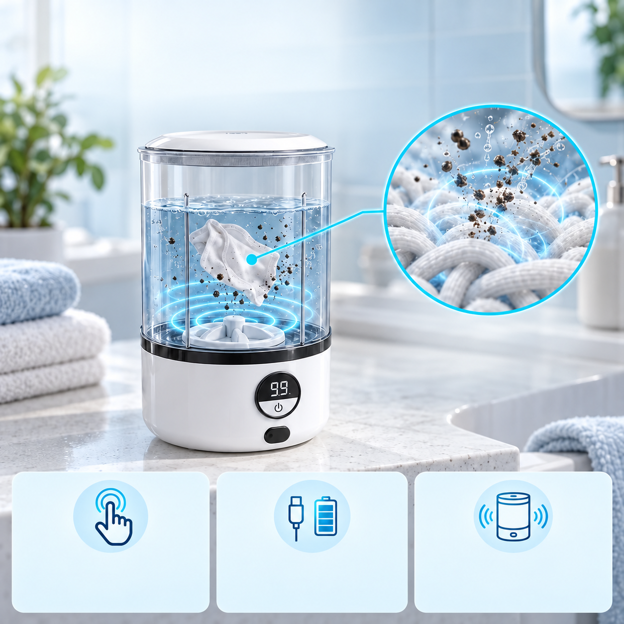 Hand washing versus full machine versus Whirlclean drum comparison