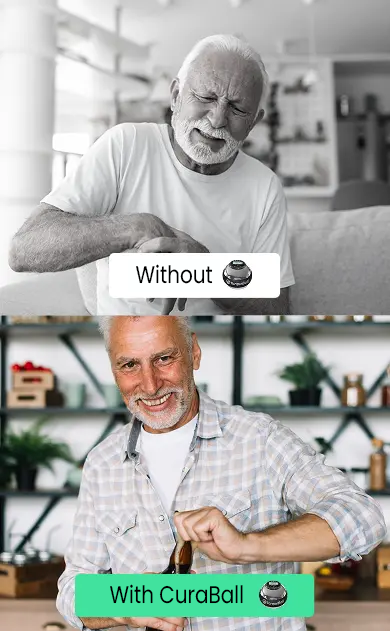 Comparison of elderly with and without CuraBall